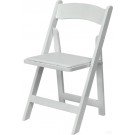 White Wood Folding Chair