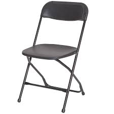 Plastic Folding Chair Black